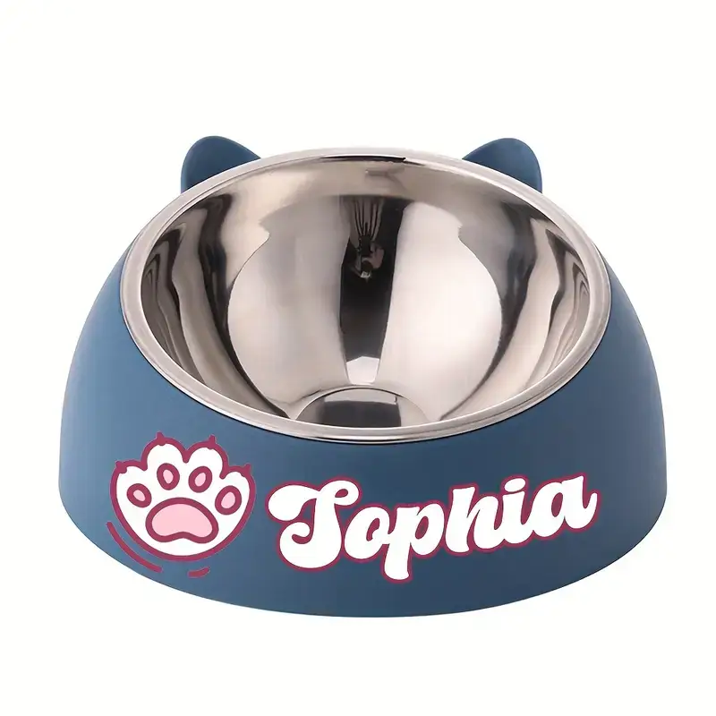 Personalisierbarer Edelstahl-Haustiernapf