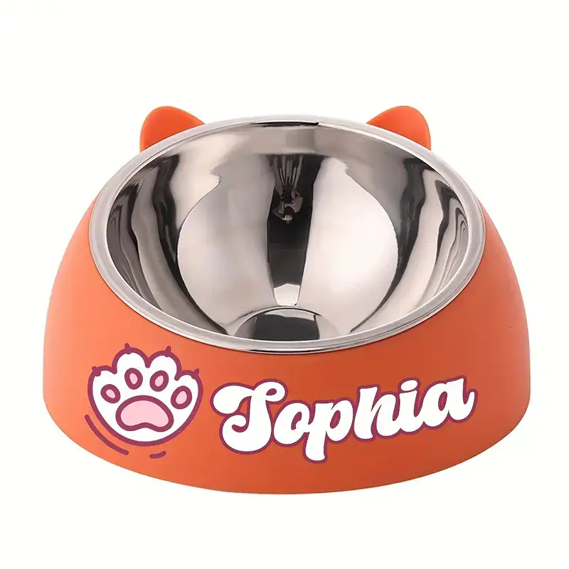 Personalisierbarer Edelstahl-Haustiernapf
