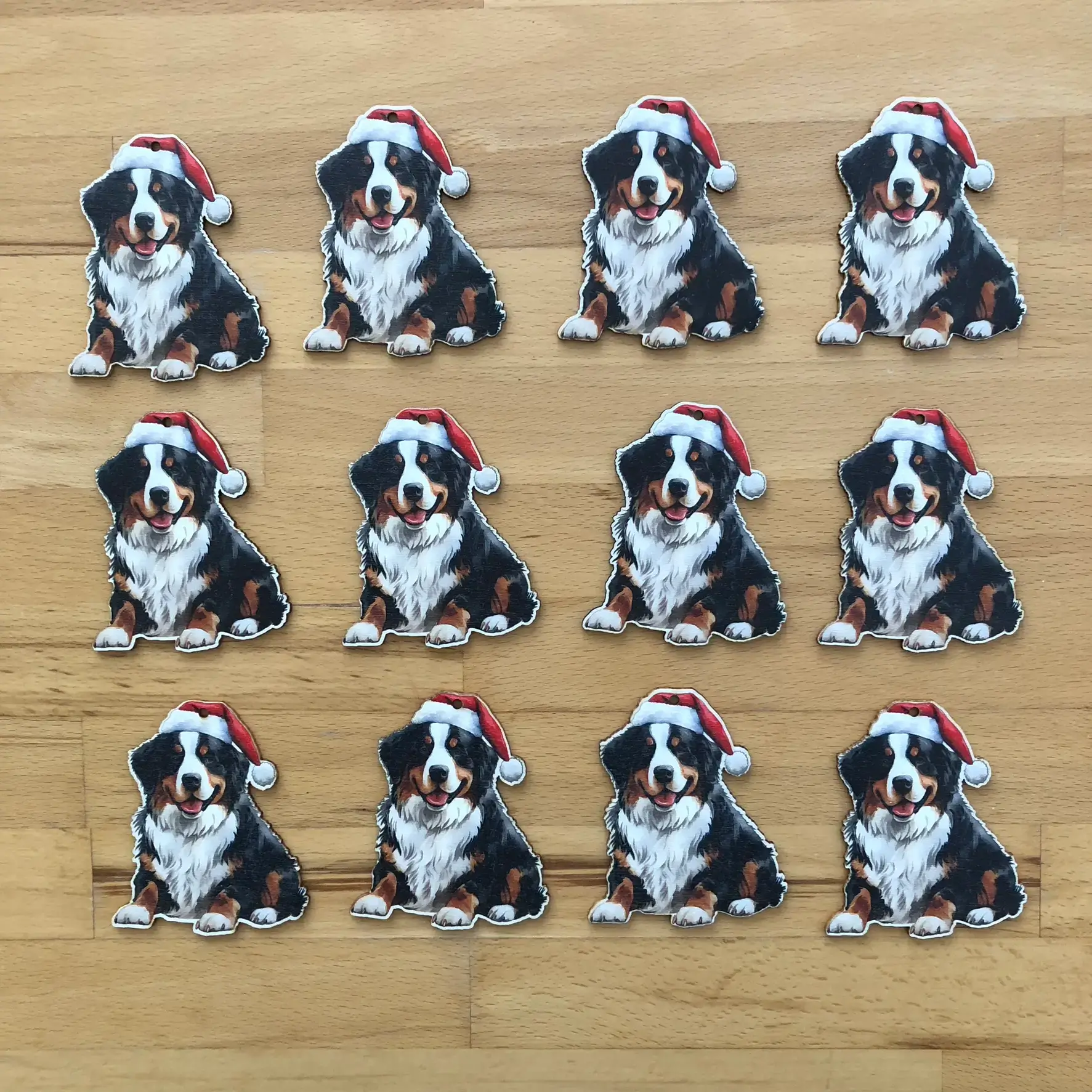 Hunde-Weihnachtsdeko (12er Set) – berner-sennenhund