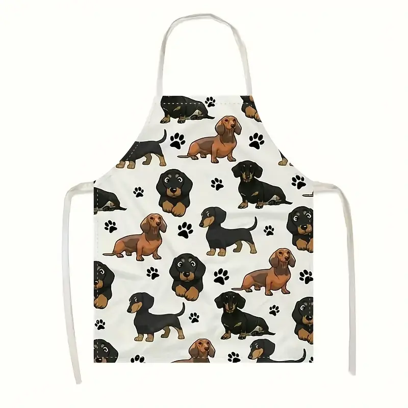 Dackel Schürze – Lustiges Cartoon-Design für Küche & Garten