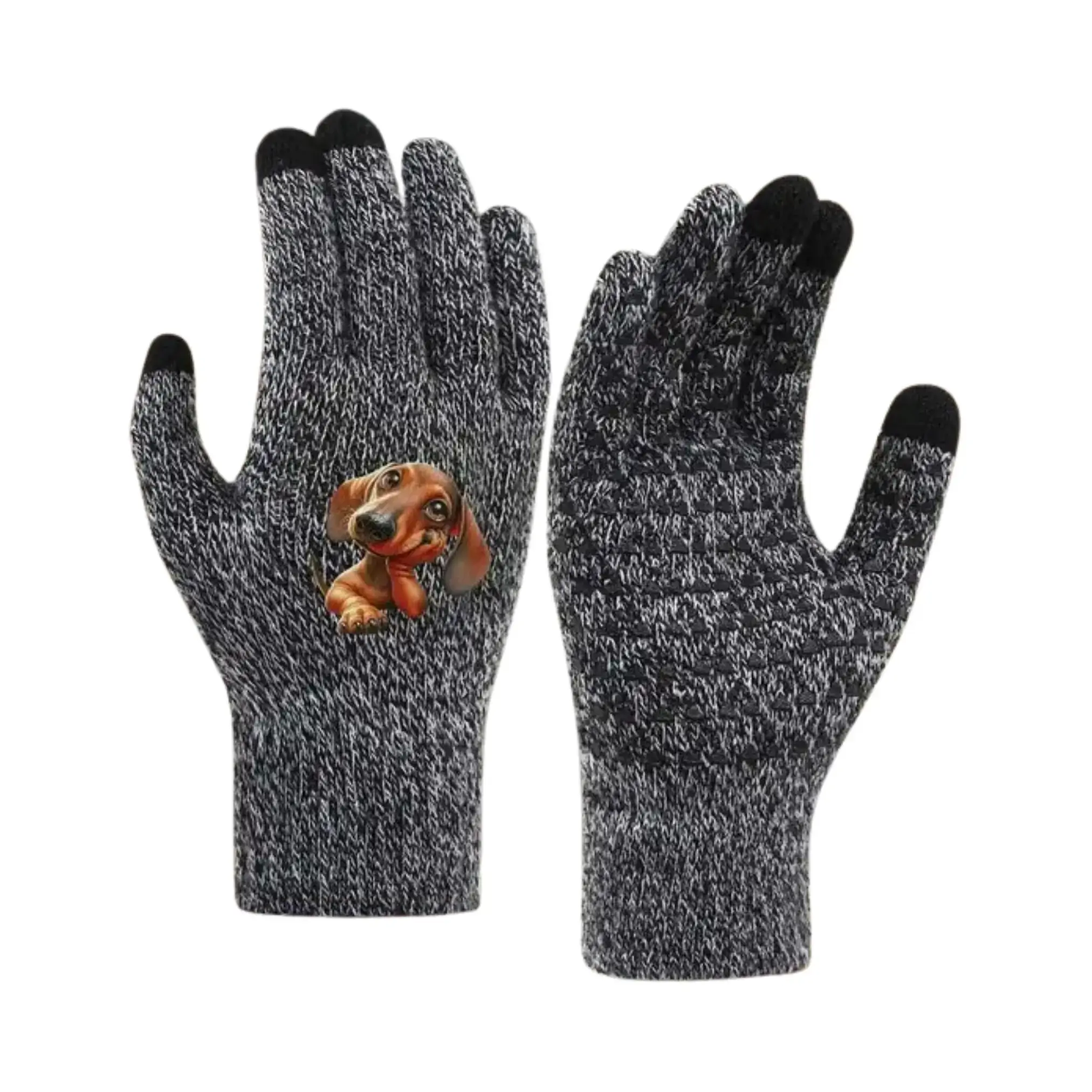 Dackel Winterhandschuhe – Warme Touchscreen-Handschuhe mit modischem Design