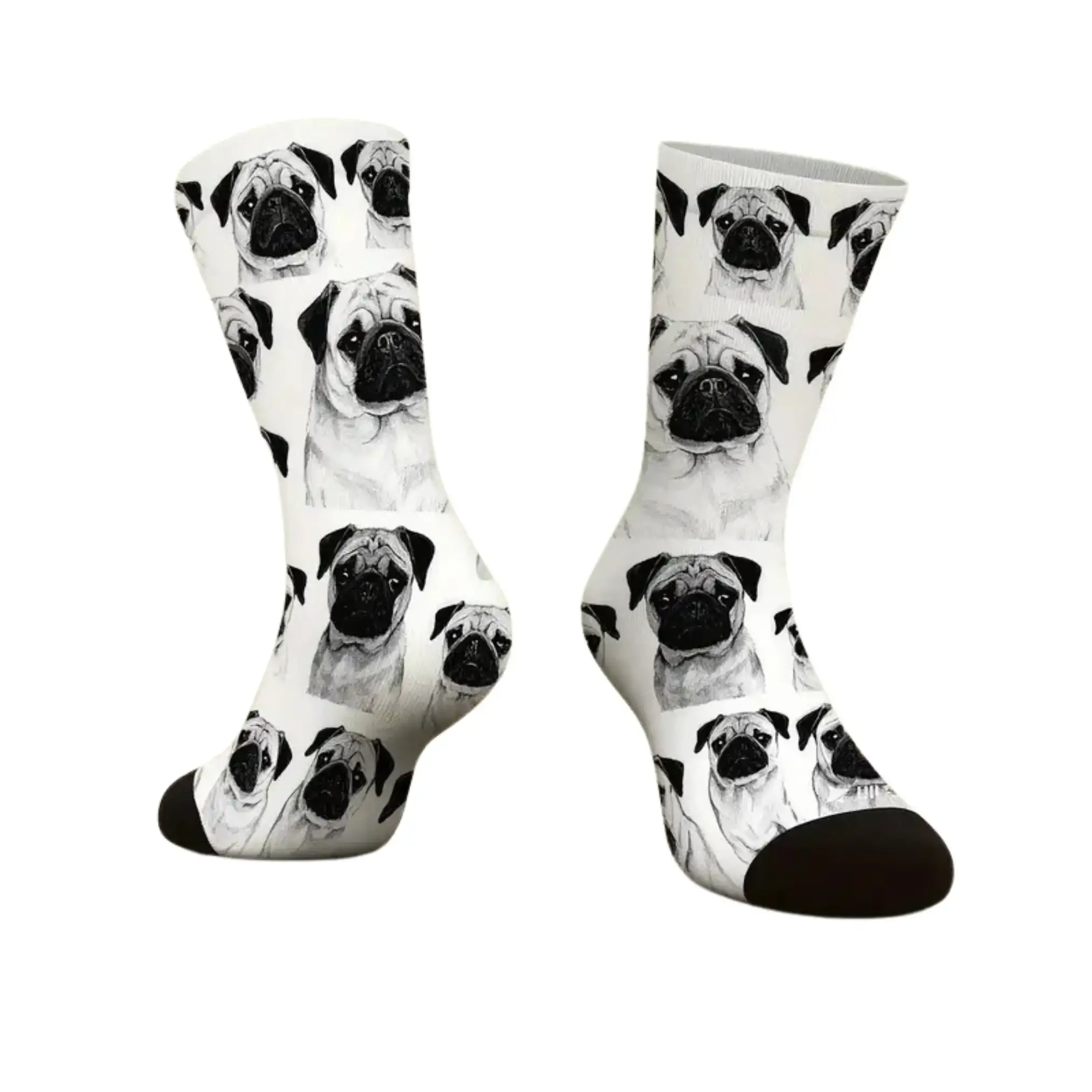 Socken mit Hundemotiv - Mops
